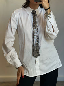 Camicia cravatta strass